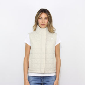 Gilet Satine Diamond quilted warm beige lt