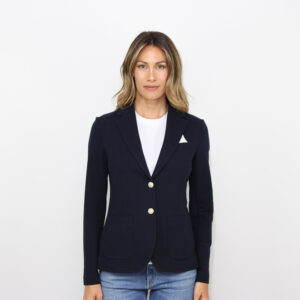 Giacca slim light fleece blu