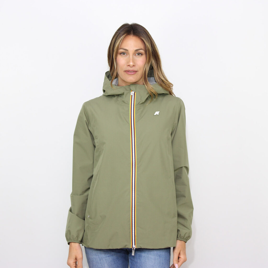 Giubbo Marguerite stretch poly jersey green lichen