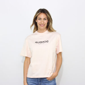 T-shirt girocollo regular in jersey con scritta rosino