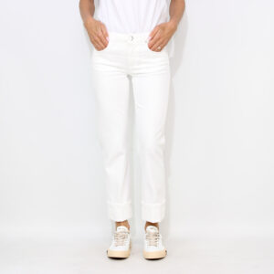 Jeans slim Coco in bull stretch bianco latte