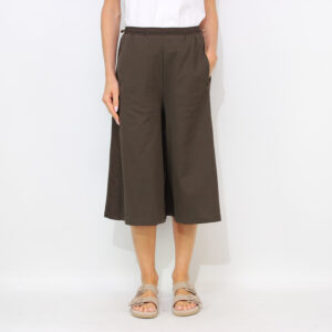 Bermuda Piombo in jersey interlock di cotone testa di moro