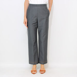 Pantalone Cloruro in jersey effetto denim piombo