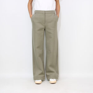 Pantalone Maroso in doppio jersey tecnico loden