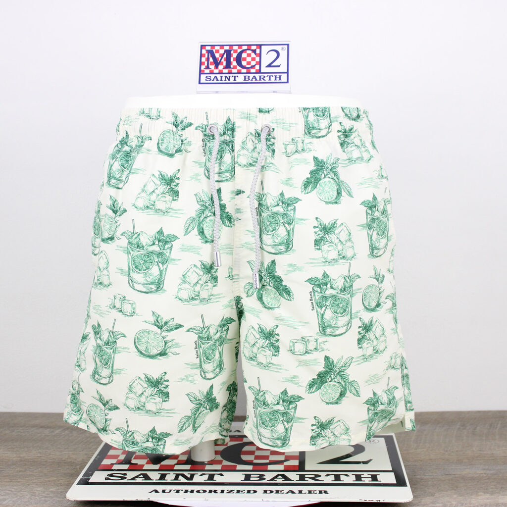 Costume Gustavia mojito toile latte e verde