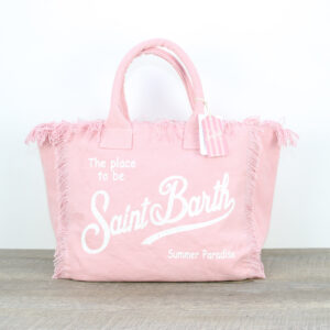 Borsa Vanity in canvas rosa