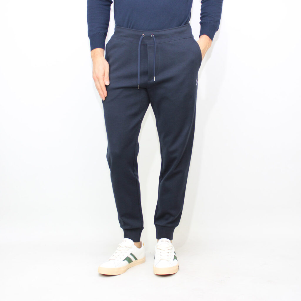 Pantajogger in double knit tech aviator navy