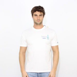 T-shirt ricamata sapore Gin Mare edition bianco