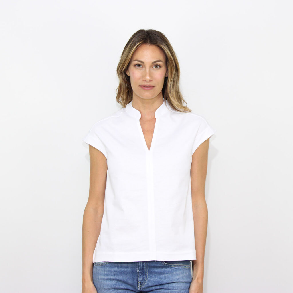 T-shirt Isele jersey bianca