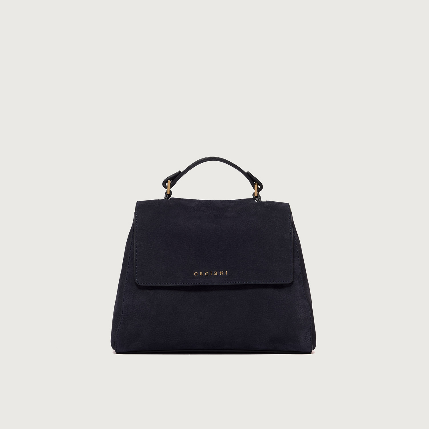 Borsa Sveva Nabucco piccola in pelle nabuk con tracolla notte