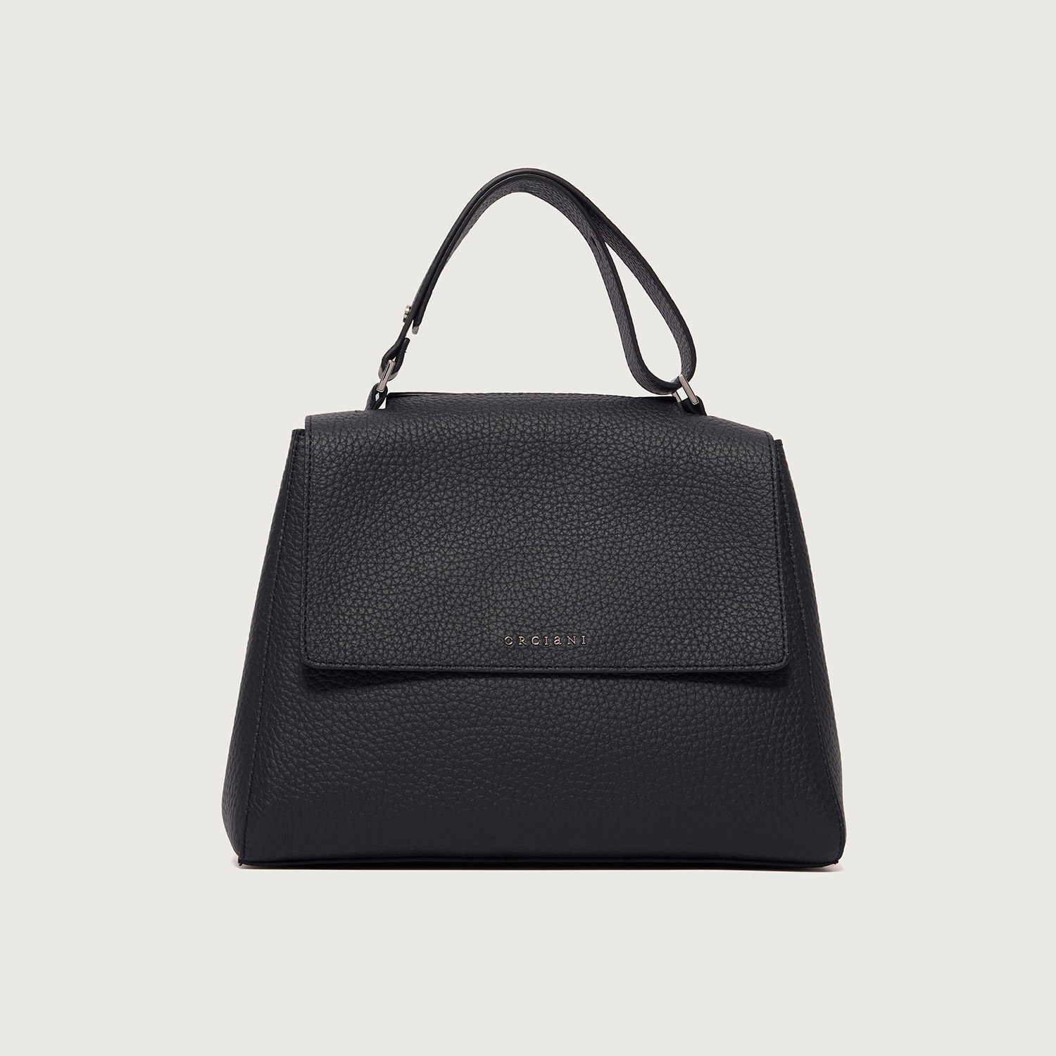 Borsa Sveva soft media in pelle con tracolla dark navy