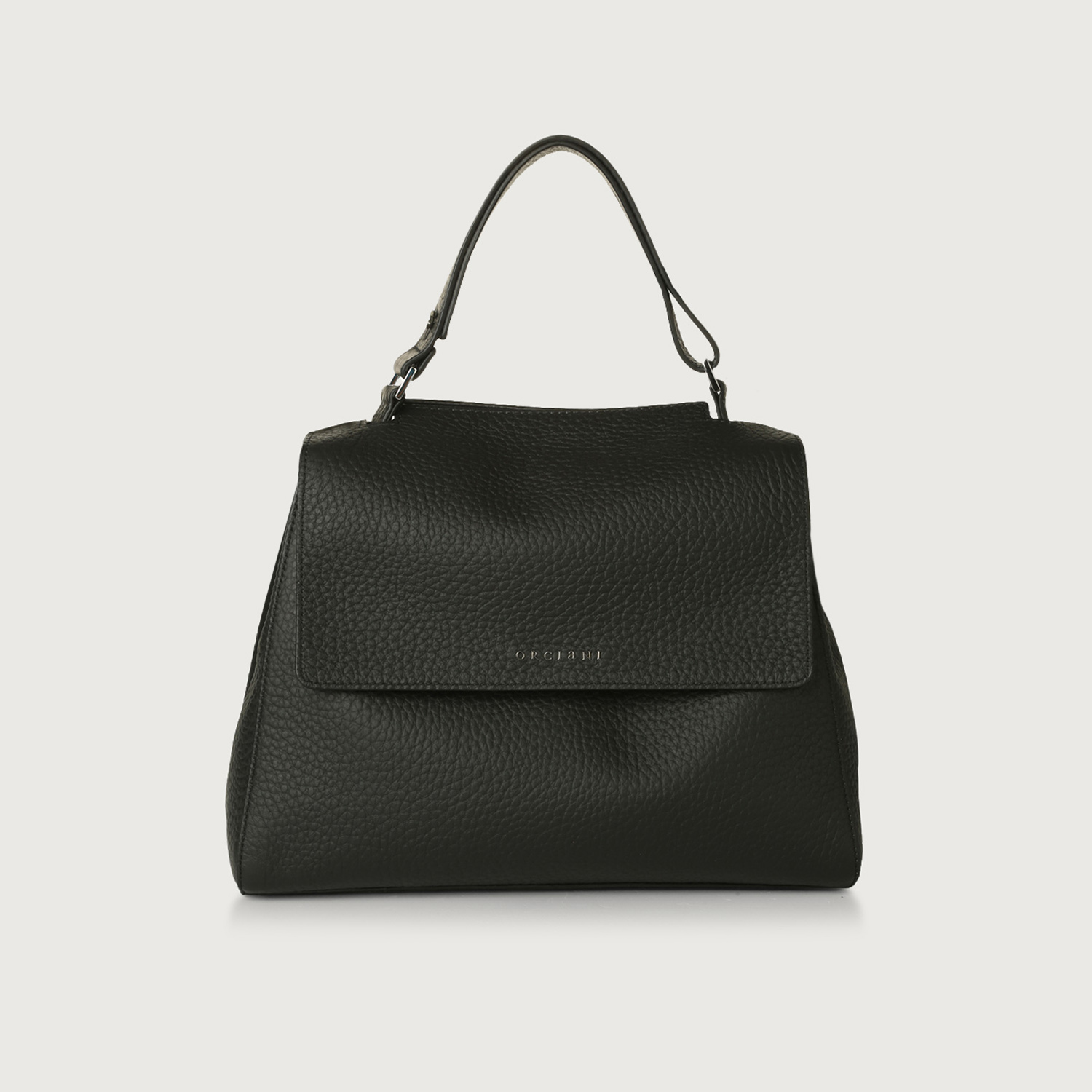 Borsa Sveva soft media in pelle con tracolla nero