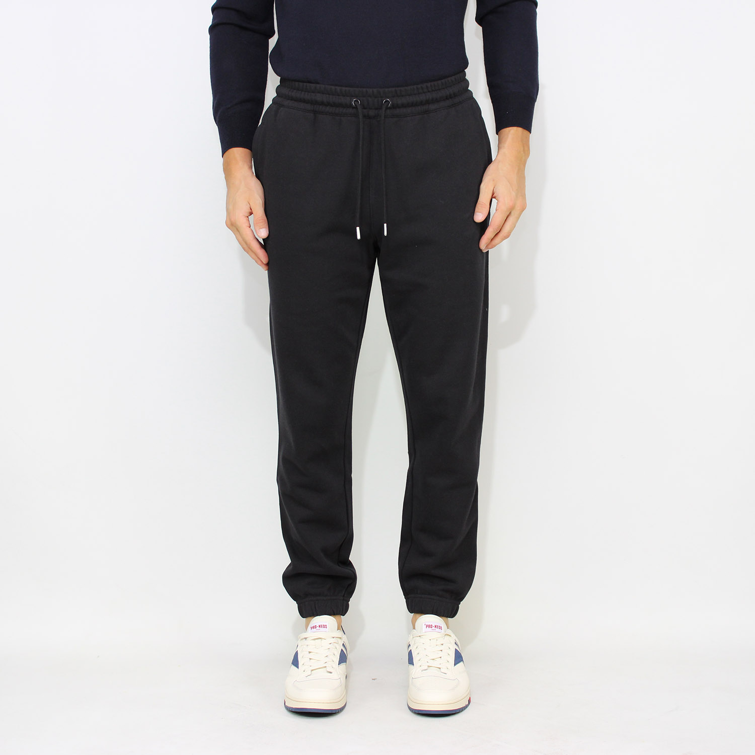 Pantaloni jogging in felpa nero