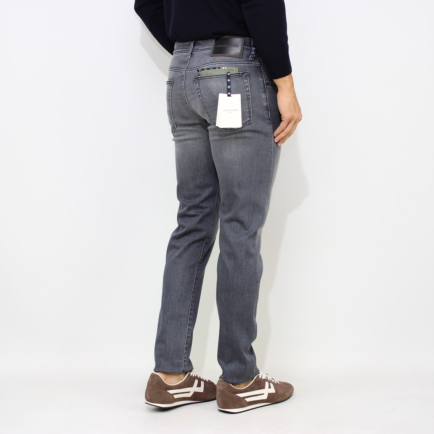 Jeans Nick Slim super stretch grigio salpa grigio scuro