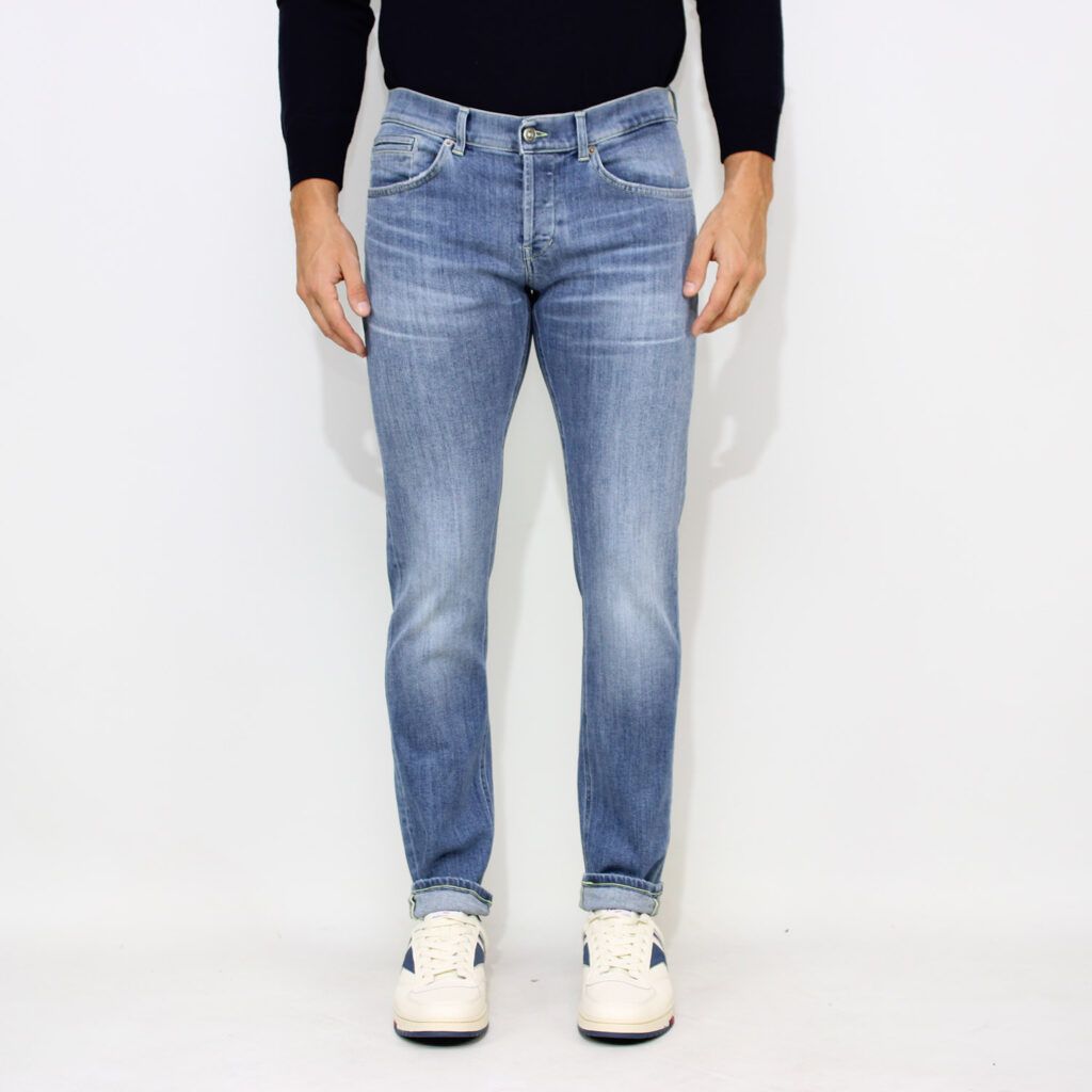 Jeans George stretch lavaggio medio chiaro con leggere abrasioni