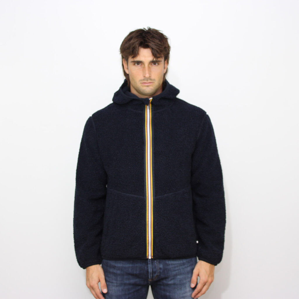 Pile Jack sherpa polar double blue depth
