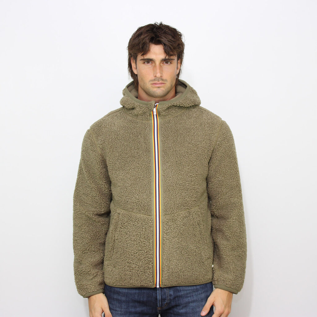 Pile Jack sherpa polar double green army