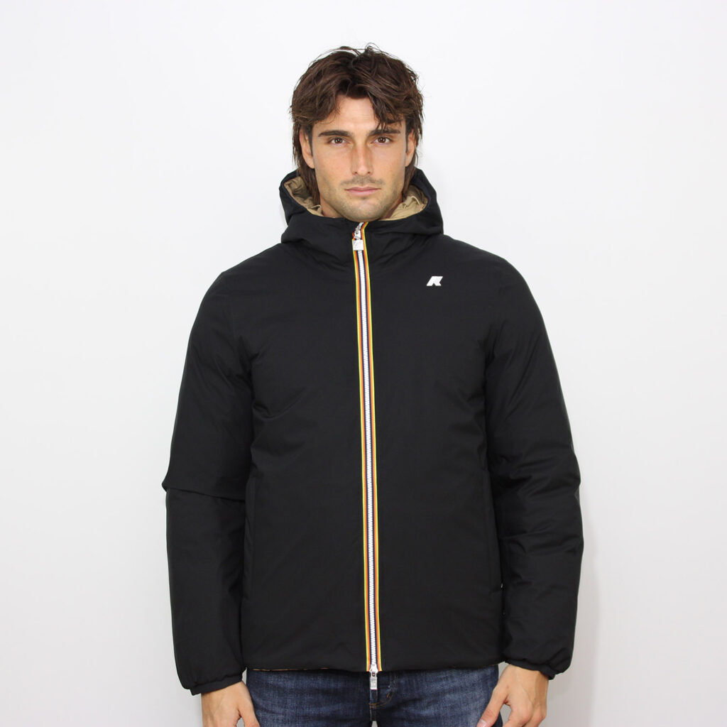Piumino Jack st thermo double black pure - beige khaki