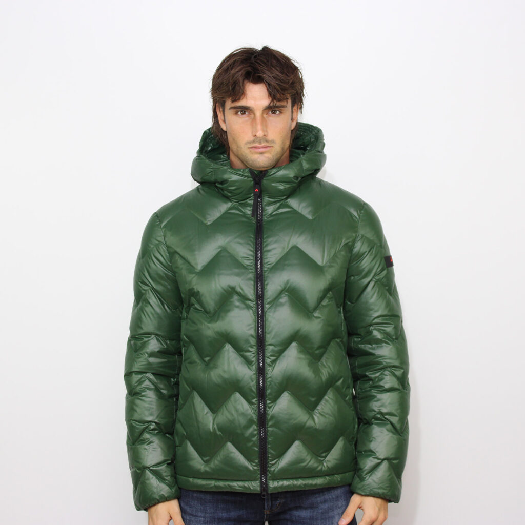Piumino Honova Lks con trapunta chevron verdone