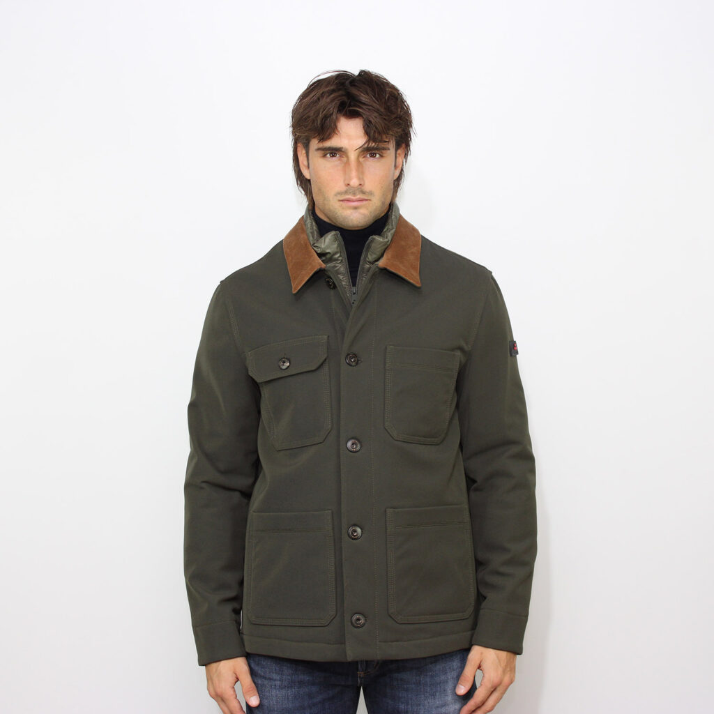 Work jacket Bergher in Primaloft con pettorina removibile verde edera