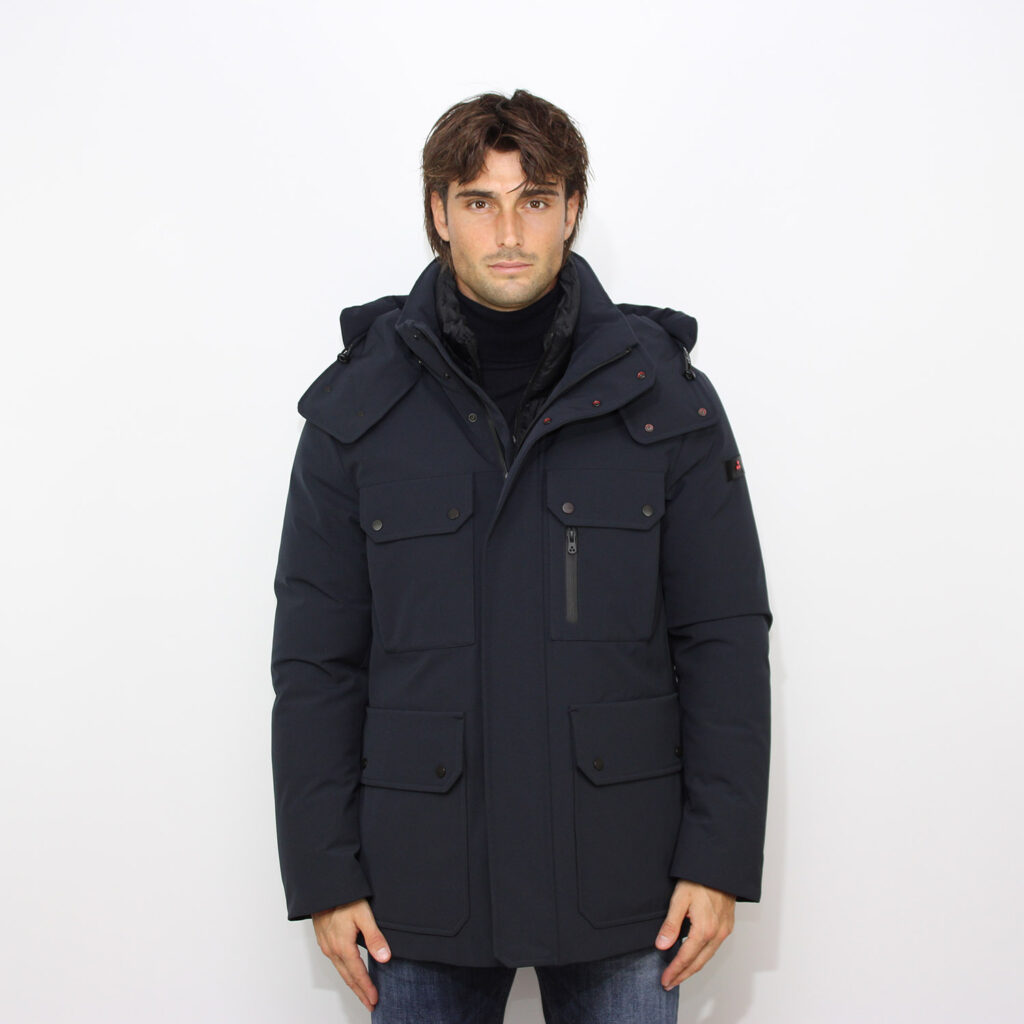 Field jacket Ebride Tj in tessuto stretch blu grafite