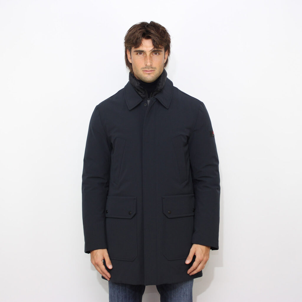Carcoat Loch con pettorina removibile in tessuto stretch blu grafite