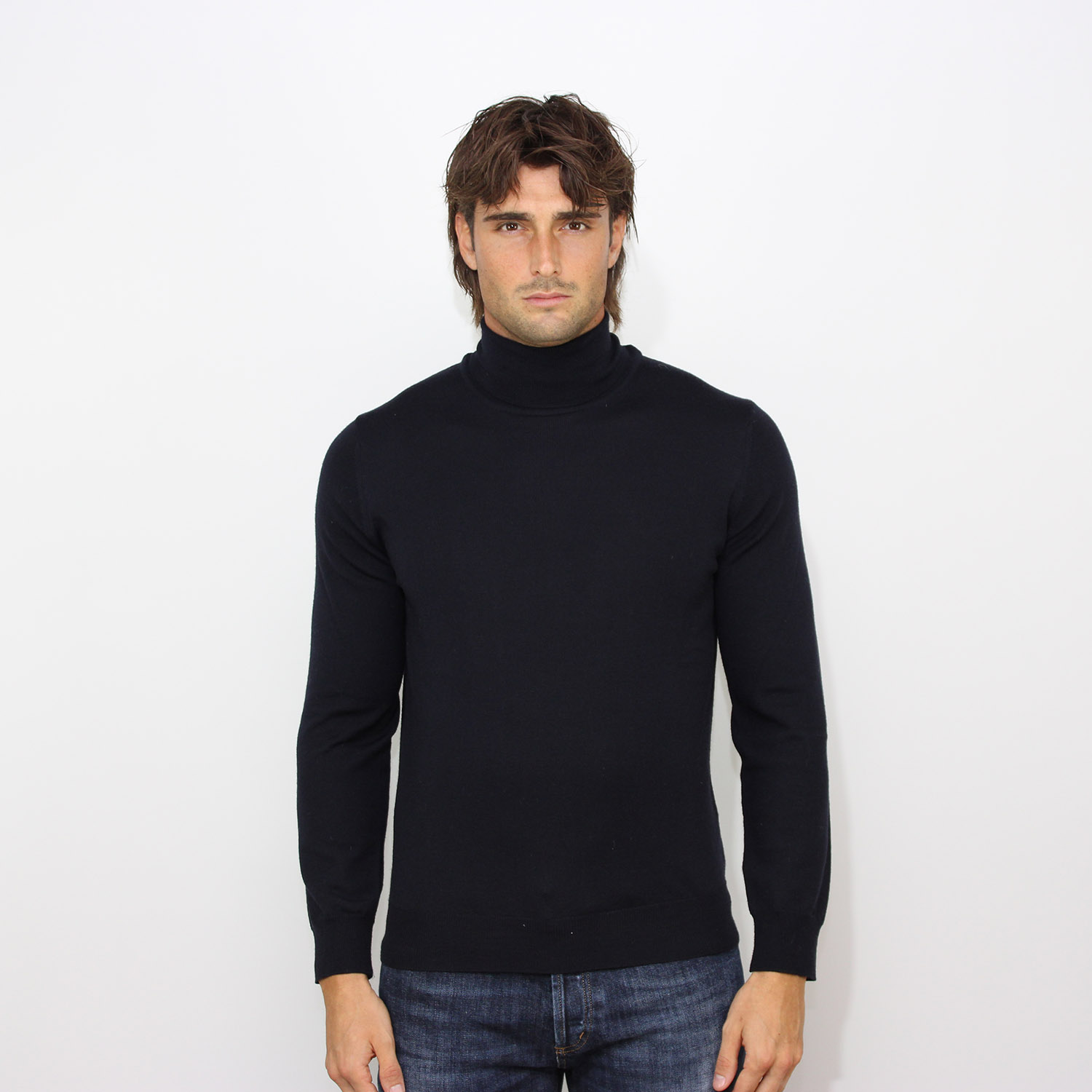 Dolcevita merino extrafine blu navy