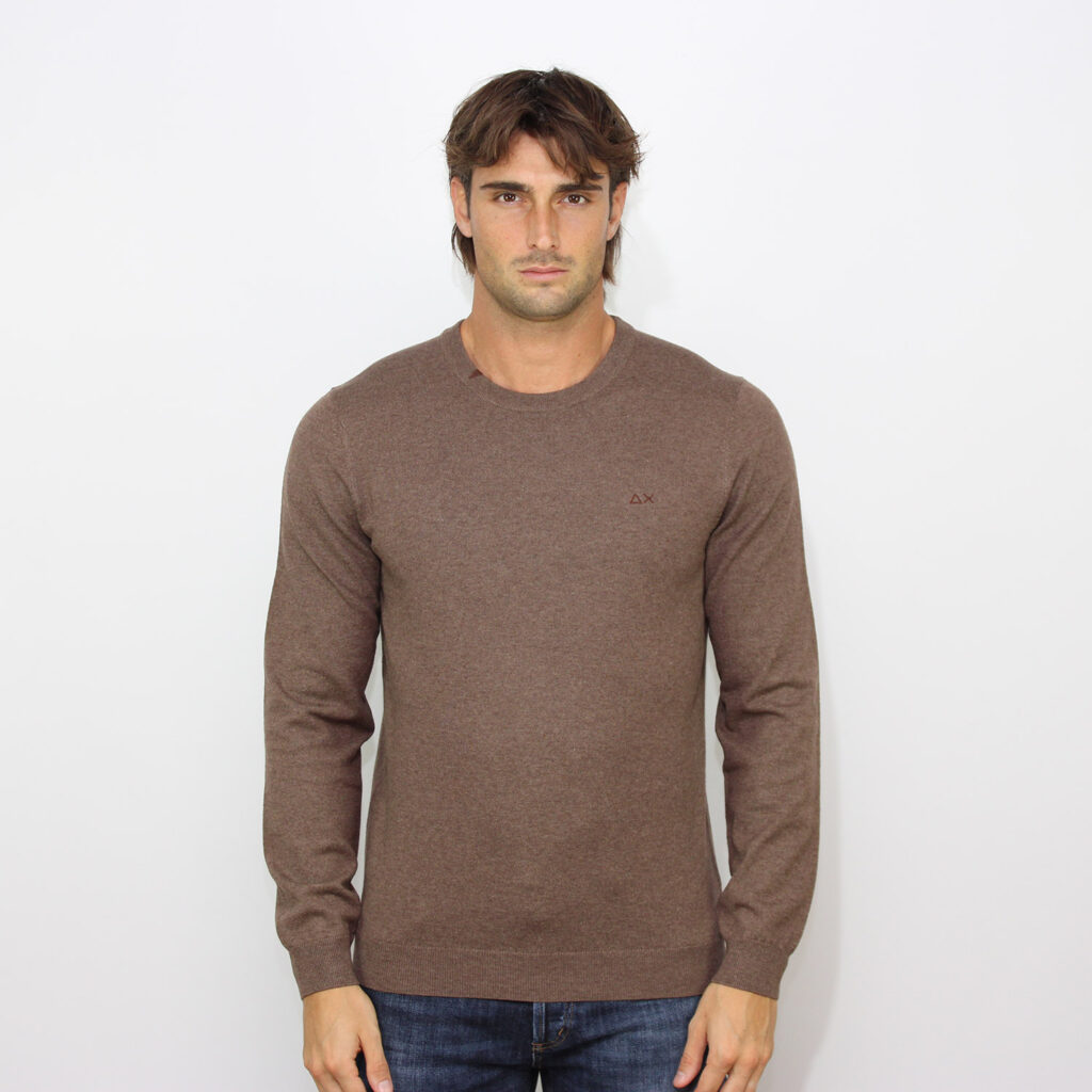 Maglia girocollo tortora