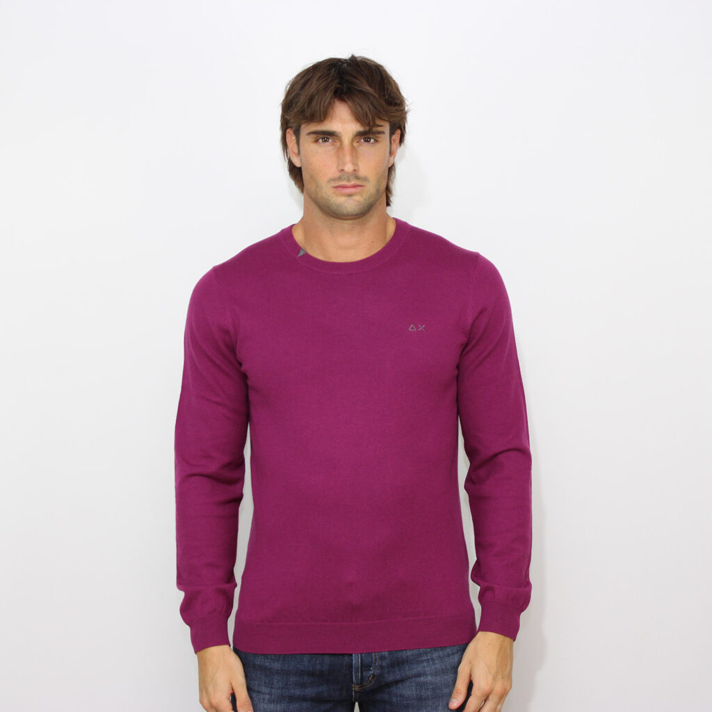 Maglia girocollo ciclamino