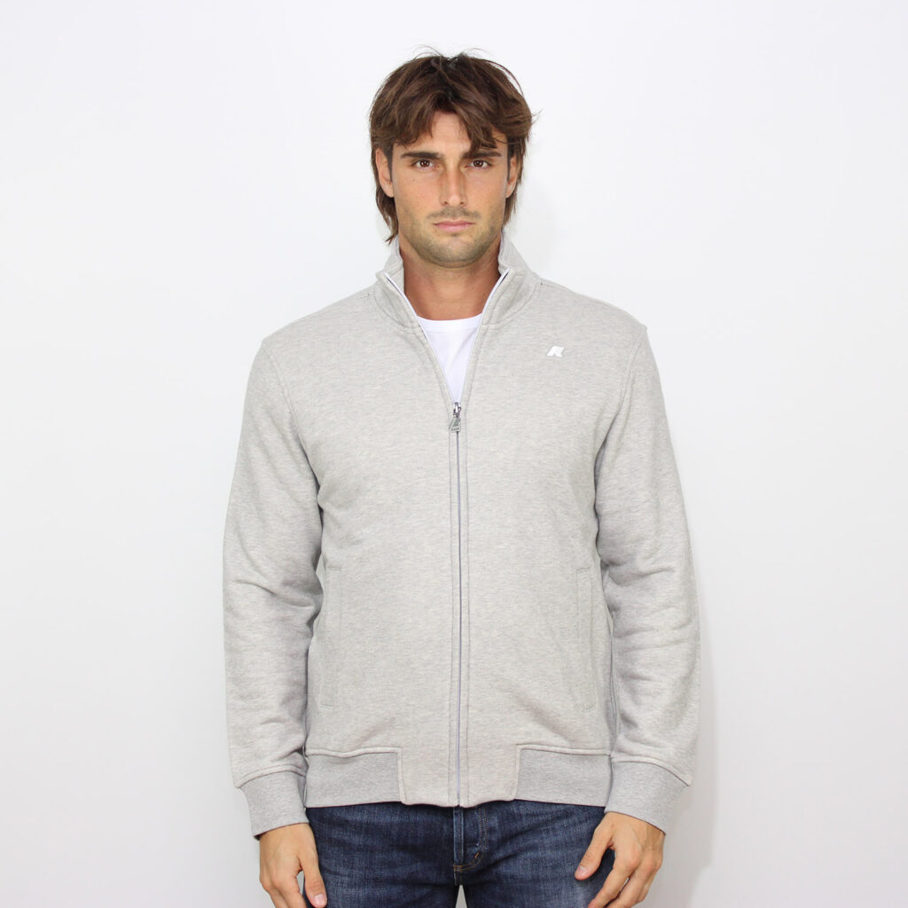 Felpa Finn heavy fleece grey mid melange