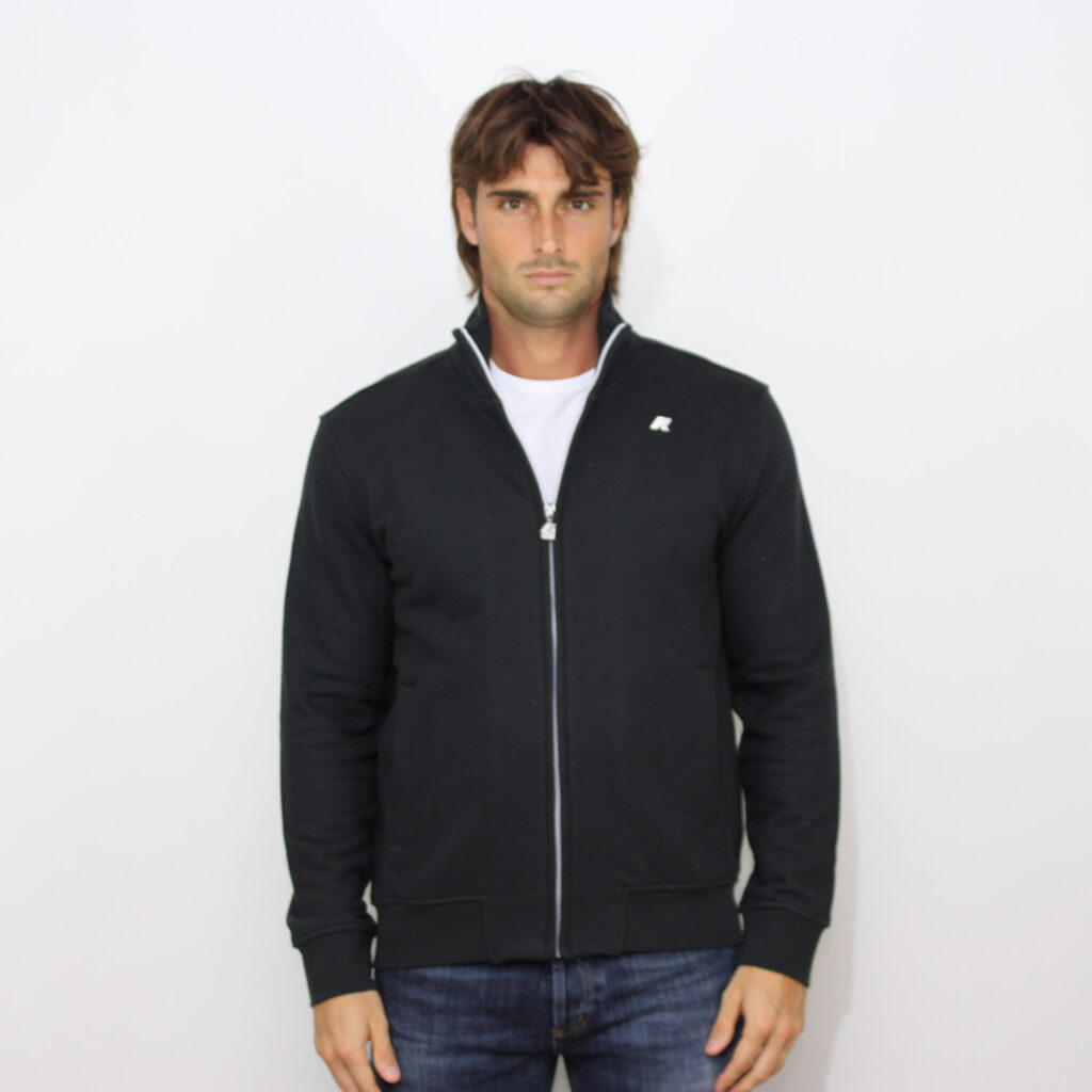 Felpa Finn heavy fleece black pure