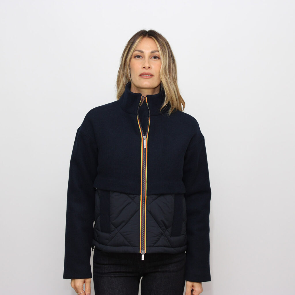 Giacca Mandie wool nylon warm blue depth