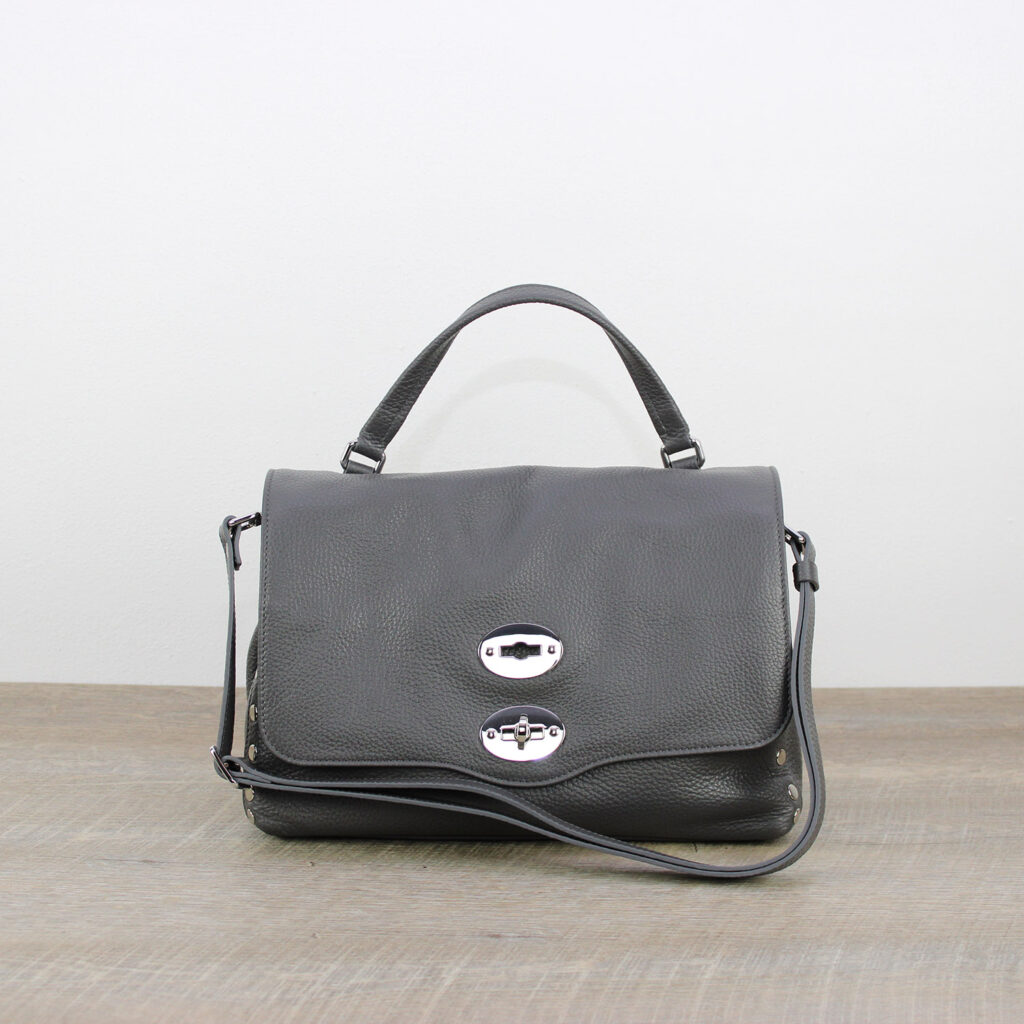 Postina® Daily Small in pelle martellata grey vulcano
