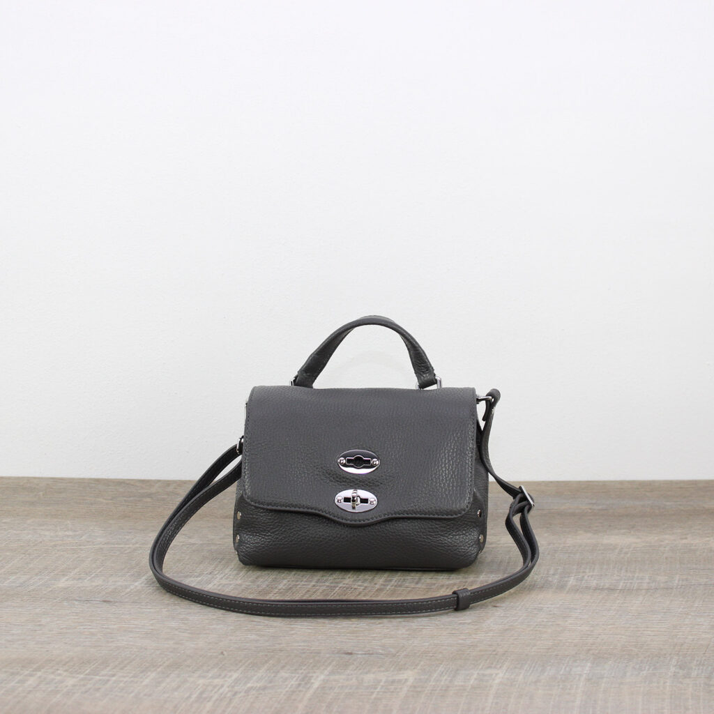 Postina® Daily Baby in pelle martellata grey vulcano