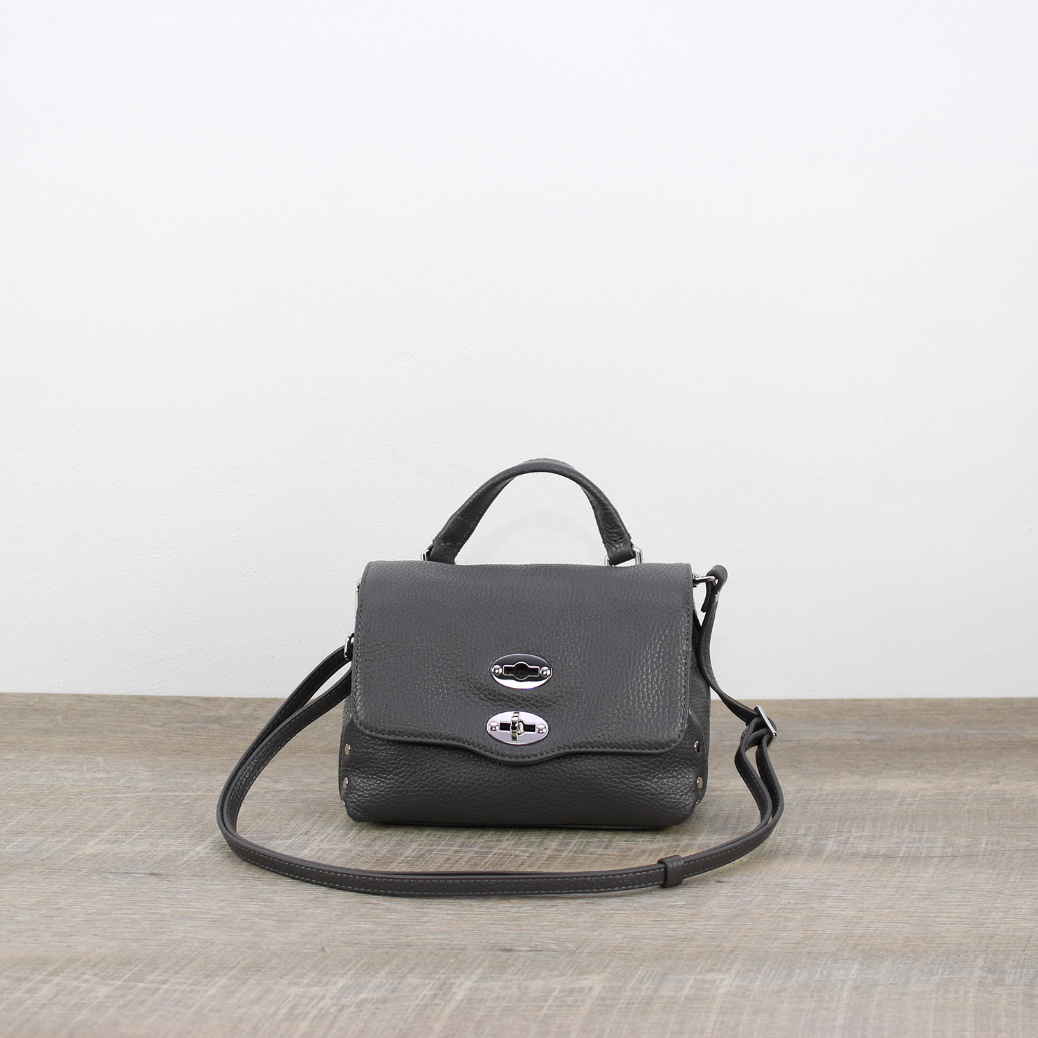 Postina® Daily Baby in pelle martellata grey vulcano